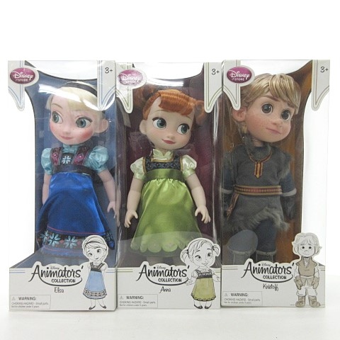未使用品 ディズニー Disney アニメーターズ コレクションドール アナと雪の女王 エルサ アナ クリストフ 3体セット 0331 その他 023 ベクトルパーク