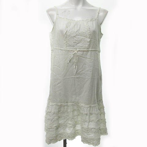 ピンクハウス Pink House ノースリーブ アンダーワンピース ピコフリル リボン 白 0417 Ecr4 レディース 023 ベクトルパーク