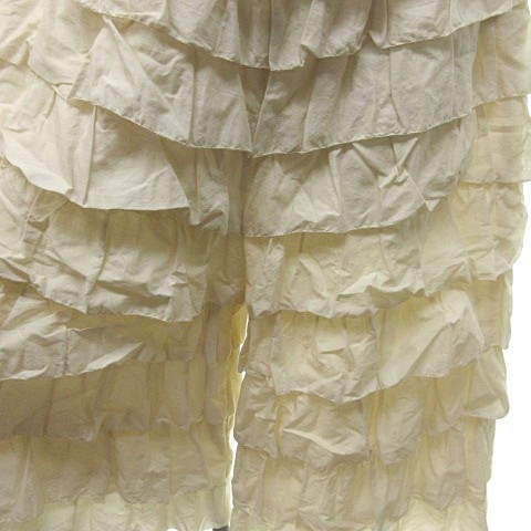 ピンクハウス Pink House フリルロンパース オーバーオール サロペット ワイドパンツ ピコフリル 生成り オフ白 メルローズ 0417 Ecr4 レディース 023 ベクトルパーク