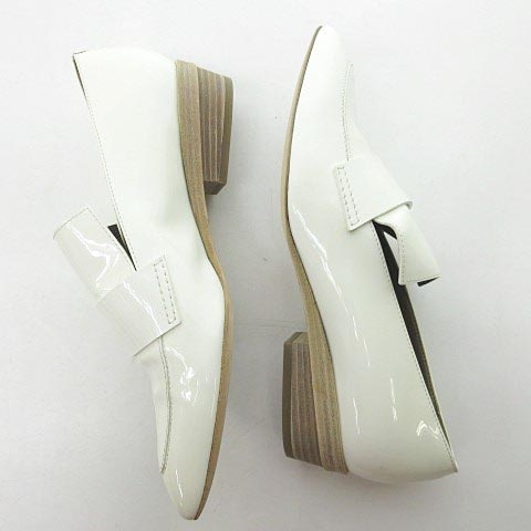 エルメス HERMES 美品 エナメル ドレスシューズ パンプス ポインテッド