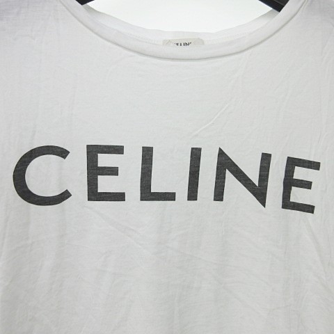 セリーヌ CELINE 19SS Tシャツ カットソー 半袖 ロゴプリント 国内正規  
