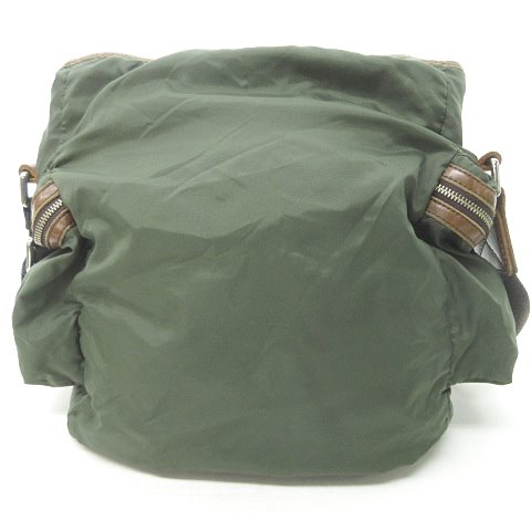 D&G ドルチェ&ガッバーナ ナイロン レザー ショルダーバッグ D&G ドルチェ＆ガッバーナ ショルダーバッグ ブラック ナイロン