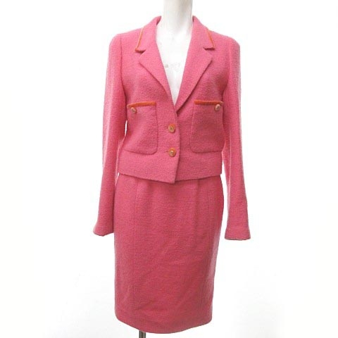 シャネル CHANEL 96P 美品 ヴィンテージ スカート スーツ セットアップ  