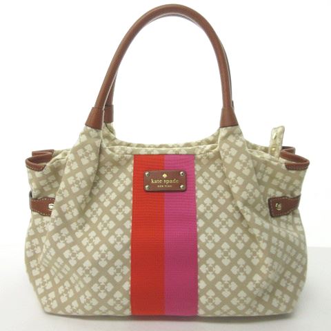 ケイトスペード KATE SPADE 美品 レザー キャンバス トートバッグ  