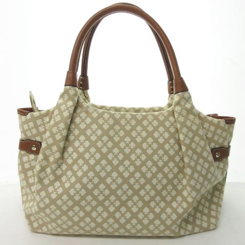 ケイトスペード KATE SPADE 美品 レザー キャンバス トートバッグ  