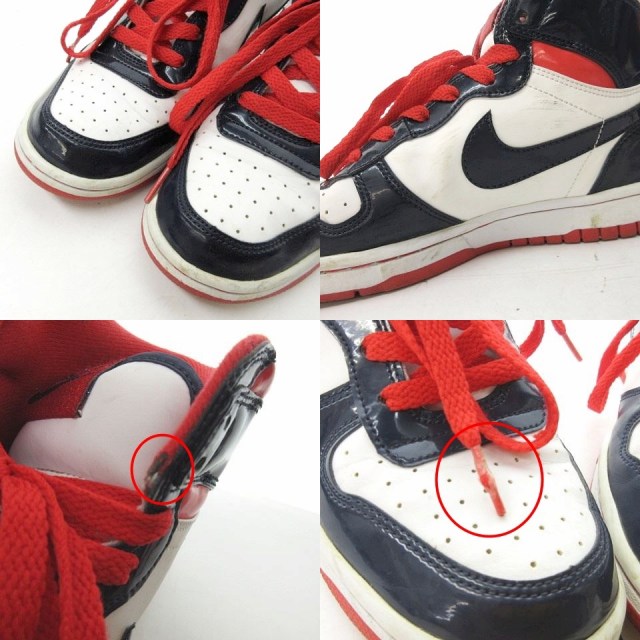 最安値に挑戦 レッド ナイキ ハイカットスニーカー ネイビー レディース 24 5cm スニーカー Alrc Asia