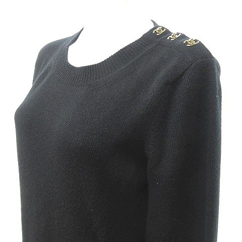 シャネル CHANEL 11A ターンロック ココマーク カシミヤ100％ ニット  