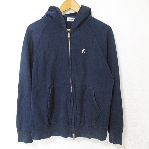 アベイシングエイプ A BATHING APE パーカー ジップ 長袖 ロゴ 刺繍 