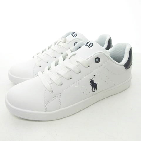 未使用品 ポロ ラルフローレン POLO RALPH LAUREN ローカット レザー 