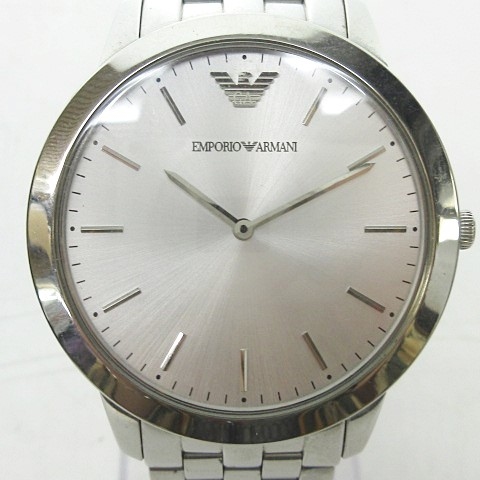 エンポリオアルマーニ EMPORIO ARMANI AR-1745 腕時計 シルバー文字盤 