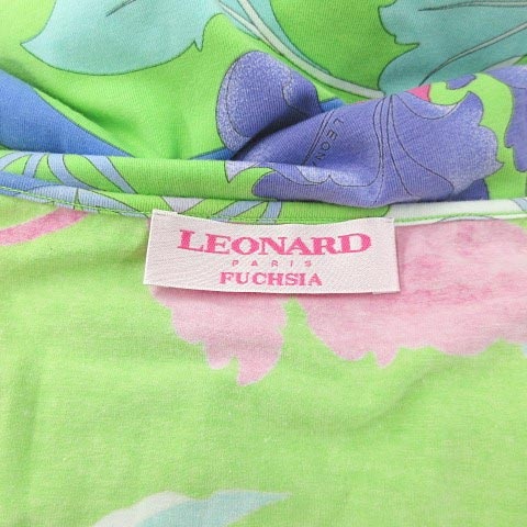 新入荷 レオナール Leonard Paris Fuchsia 美品 カットソー Tシャツ 半袖 花柄 菊 総柄 緑 紫 42 0607 Ecr6 レディース ベクトル 古着 210607 週間ランキング1位獲得 Www K9things Co Uk