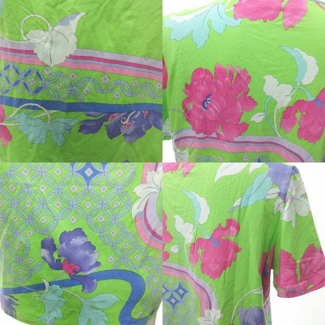 新入荷 レオナール Leonard Paris Fuchsia 美品 カットソー Tシャツ 半袖 花柄 菊 総柄 緑 紫 42 0607 Ecr6 レディース ベクトル 古着 210607 週間ランキング1位獲得 Www K9things Co Uk