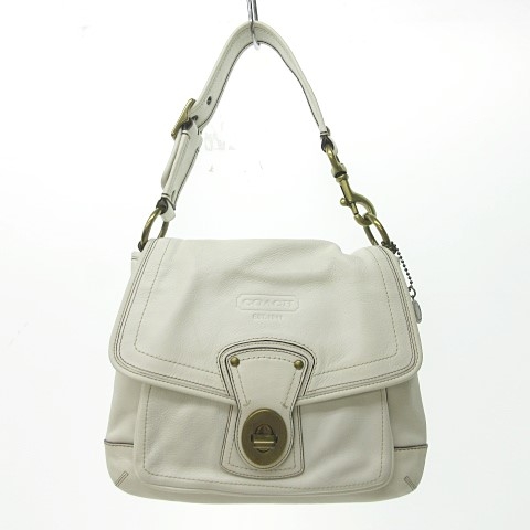 COACH コーチ レザー 2WAY ワンショルダーバッグ レディース ホワイト COACH コーチ ショルダーバッグ レディース レザー ウィロウ