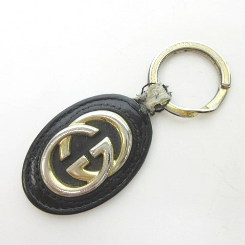 グッチ Gucci キーホルダー キーリング インターロッキング レザー ブラック ゴールド 0705 メンズ 023 ベクトルパーク グッチ Gucci キーホルダー キーリング インターロッキング レザー ブラック ゴールド 0705 メンズ 023 ベクトルパーク