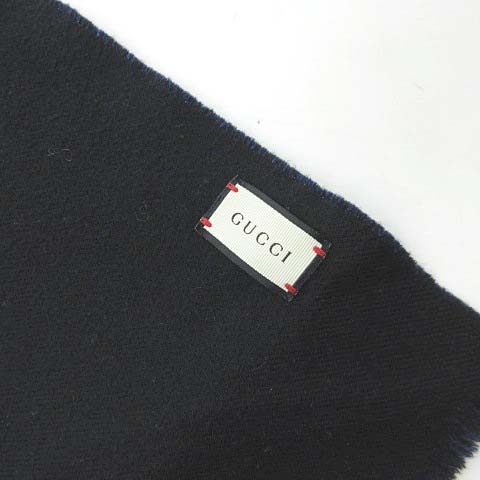 グッチ GUCCI マフラー ストール ウール オオカミ 狼 ウルフ 柄  