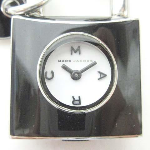 マークバイマークジェイコブス Marc By Marc Jacobs 美品 ネックレス ペンダント 時計 カデナ 鍵 モチーフ ロングチェーン ブラック シルバー 黒 0713 レディース 023 ベクトルパーク