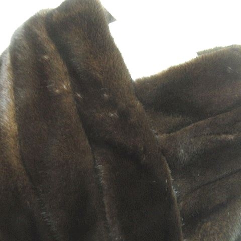 お得】 エンバ 極美品☆EMBA ダークミンク L ブラウン ファー ...