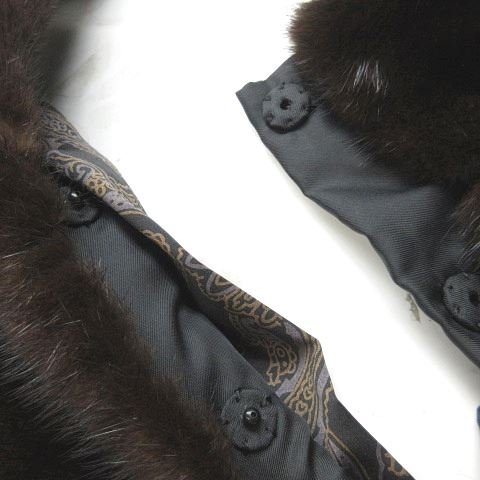 お得】 エンバ 極美品☆EMBA ダークミンク L ブラウン ファー ...
