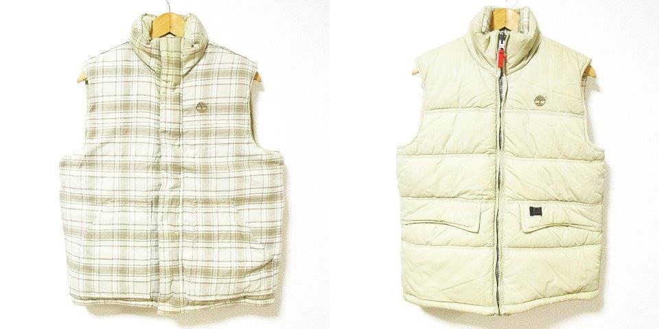ティンバーランド Timberland タグ付き ダウンベスト リバーシブル 