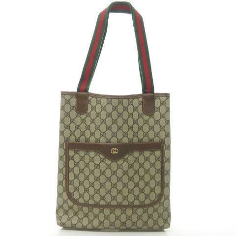 グッチ GUCCI ヴィンテージ オールドグッチ シェリーライン トート 