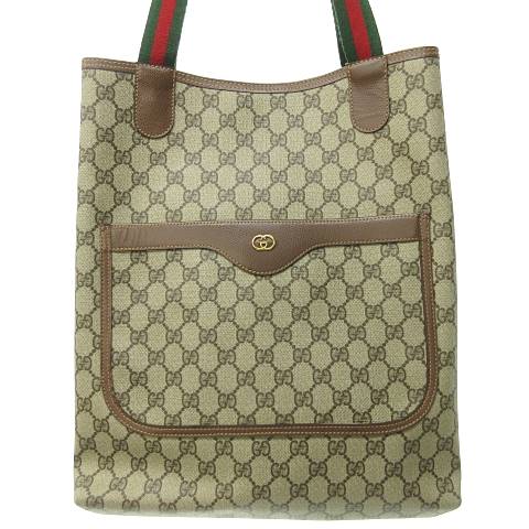 グッチ GUCCI ヴィンテージ オールドグッチ シェリーライン トート 