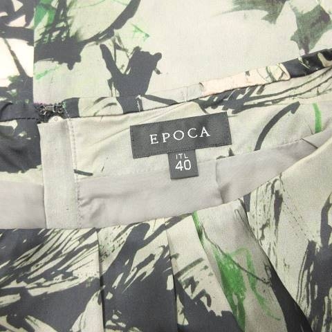 最新のデザイン 長袖 ワンピース シルク Epoca エポカ 膝丈 40 マルチカラー 総柄 ワンピース Jjfireprotection Com