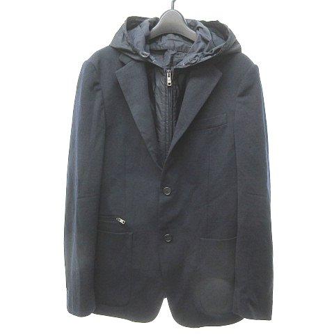 プラダ PRADA 16SS ナイロンフード付 テーラード ジャケット ブレザー 