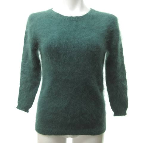 ロベルトコリーナ ROBERTO COLLINA 美品 アンゴラ シャギー ニット セーター 長袖 クルーネック S 緑 グリーン RRR 0109 レディース ロベルトコリーナ ROBERTO COLLINA 美品 アンゴラ シャギー ニット セーター 長袖 クルーネック S 緑 グリーン RRR 0109 レディース