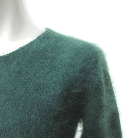 ロベルトコリーナ ROBERTO COLLINA 美品 アンゴラ シャギー ニット セーター 長袖 クルーネック S 緑 グリーン RRR 0109 レディース ロベルトコリーナ ROBERTO COLLINA 美品 アンゴラ シャギー ニット セーター 長袖 クルーネック S 緑 グリーン RRR 0109 レディース