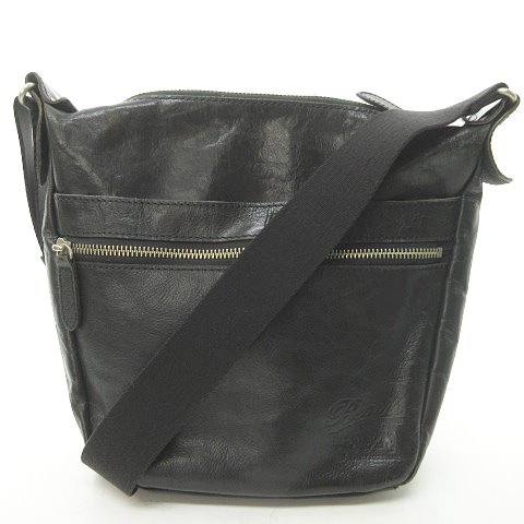 ビームス Beams レザー ショルダーバッグ メッセンジャーバッグ 黒 ブラック 0115 メンズ 023 ベクトルパーク