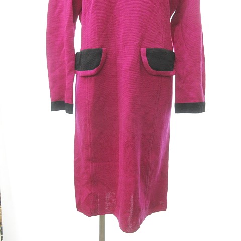 完成品 長袖 ドレス ワンピース ニット ヴィンテージ Laurent Saint Yves イヴサンローラン 膝丈 レディース 0125 Ecr13 ピンク ワンピース Jewelryhistorians Org