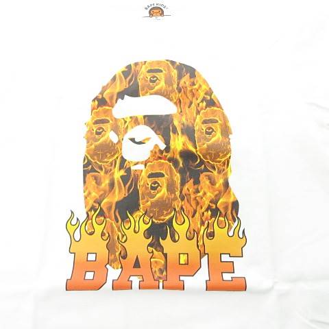 未使用品 アベイシングエイプ A BATHING APE BAPE KIDS プリント T  