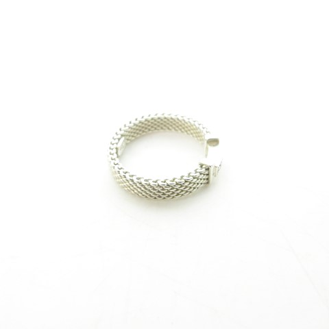 ティファニー TIFFANY & CO. サマセット ダイヤ3リング 指輪 メッシュ 