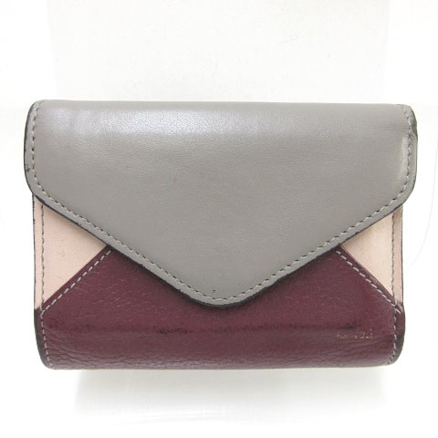 Chloé クロエ グレー 三つ折り財布 クロエ Chloe 三つ折り財布