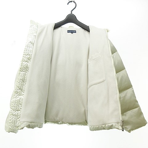 ラルフローレン RALPH LAUREN サテン ダウンジャケット フード付き