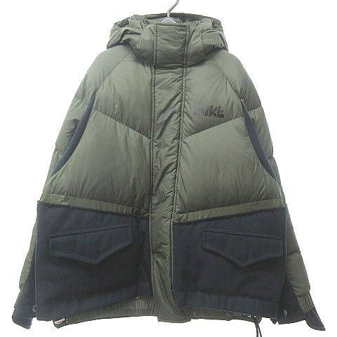 ナイキ NIKE × サカイ SACAI 20AW Sequoia ダウンジャケット フード 
