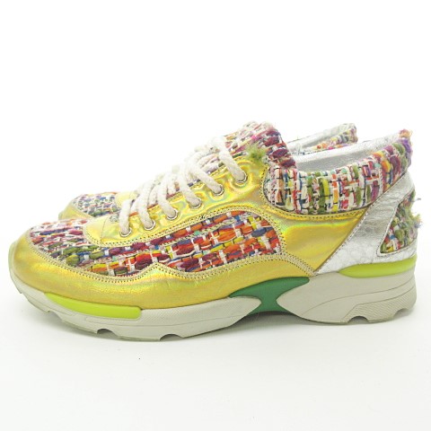 CHANEL メタリックスニーカー コールド37新品 24080913.jpg