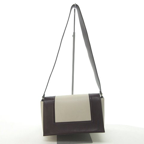 セリーヌ フレーム ショルダーバッグ ハンドバッグ バイカラー コンパクト ミニ セリーヌ CELINE バイカラー フレーム ミディアム ショルダー