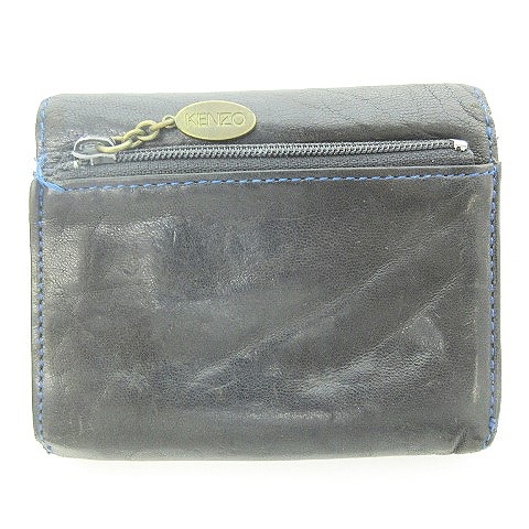 ケンゾー Kenzo 三つ折り財布 ミニウォレット コンパクト フラップ ロゴチャーム オールレザー 黒 ブラック 0424 メンズ 023 ベクトルパーク ケンゾー Kenzo 三つ折り財布 ミニウォレット コンパクト フラップ ロゴチャーム オールレザー 黒 ブラック 0424 メンズ 023 ベクトルパーク