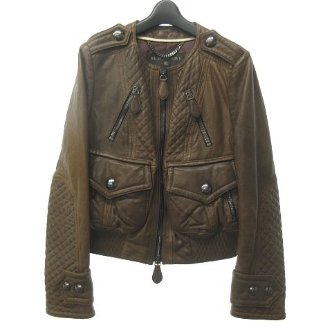 バーバリー BURBERRY シングル ライダースジャケット バイカー 
