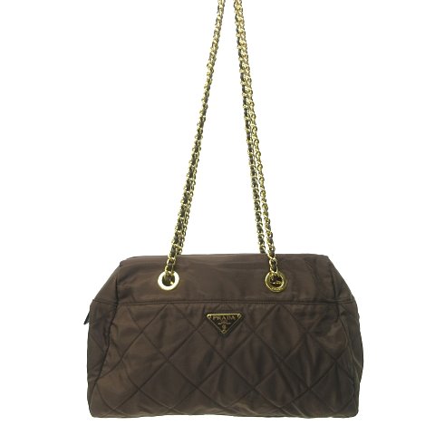 PRADA プラダ ショルダーバッグ チェーンバッグ ナイロン キルティング  