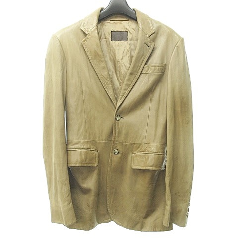 プラダ PRADA ヴィンテージ レザー テーラード ジャケット 