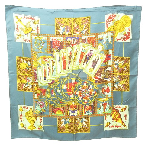 エルメス HERMES カレ90 Le Tarot タロットカード スカーフ ストール 
