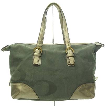 コーチ COACH F17394 ボストンバッグ ハンドバッグ ゴールド金具 