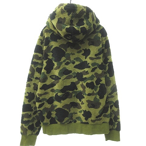 アベイシングエイプ A BATHING APE カモ フード ボア ジャケット 