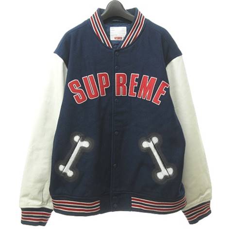 シュプリーム SUPREME 18AW Bone Varsity Jacket バーシティジャケット 