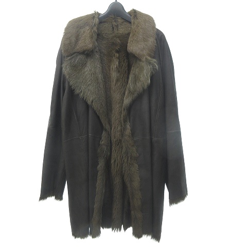 エルメス HERMES マルジェラ期 リバーシブル ムートン ファー コート  