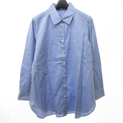 23区 オンワード樫山 大きいサイズ シャツ ブラウス 詰襟 48 約xxl 青 水色 ブルー 0727 Stk レディース 023 ベクトルパーク