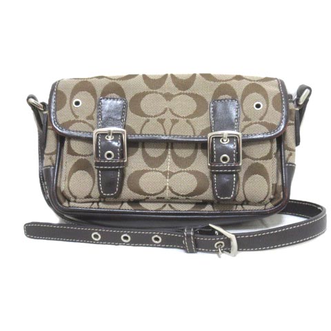 コーチ 6844 恐る ショルダーバッグ ピンク×ベージュ COACH 