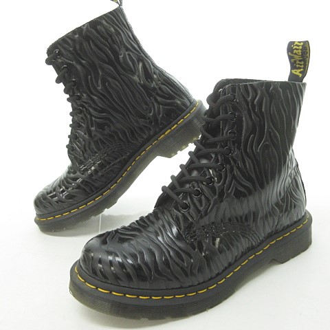 ドクターマーチン Dr.MARTENS パスカル PASCAL ゼブラ UK6 - その他